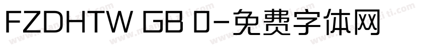 FZDHTW GB 0字体转换
